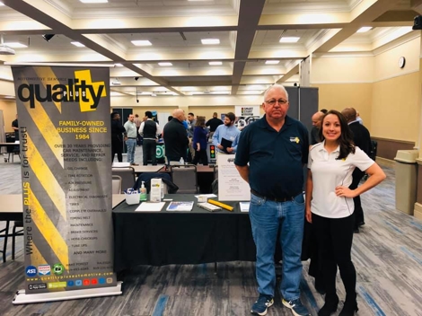 Randy and Anna at the Wake Tech Automotive Systems Career Fair